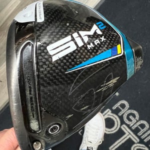 Used Taylormade SIM 2 MAX Mens Driver LH 9.0 Degree 11497-S000155078