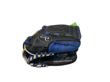 Used Rawlings 10 1/2 IN PLAYERS SERIES BB/SB Glove RH Throw Black 10 1/2" 11347-S000262892