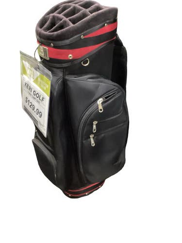 Used KERI GOLF 14 WAY CART BAG Mens Cart Bag Black 11347-S000262891