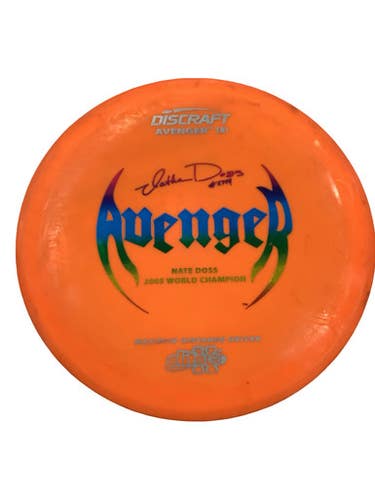Used Discraft ELITE X NATE DOSS AVENGER Disc Golf Driver Orange 11347-S000262875