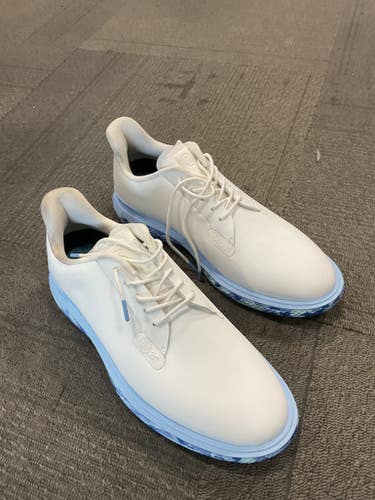 Used Mens Golf Shoes White Senior 9.5 11614-S000230017