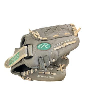 Used Rawlings SOFTBALL GLOVE BB/SB Glove RH Throw Grey 11" 11760-S000087130
