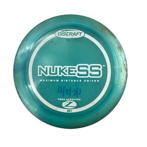 Used Discraft Z NUKE SS Disc Golf Driver Teal 11760-S000087129
