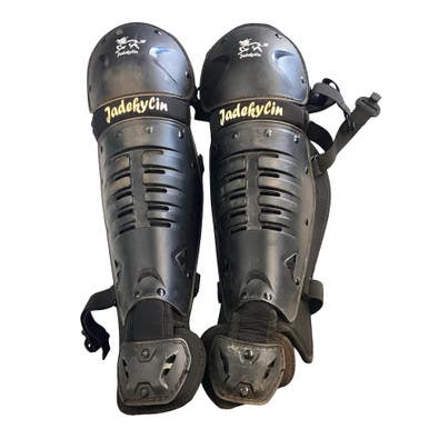 Used JADEKYCIN SHIN GUARDS Catchers Leg Guards Black Youth 11760-S000087108