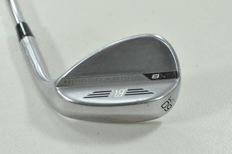Titleist Vokey SM8 Tour Chrome 60*-08M Wedge Right BV Wedge Flex Steel # 210265