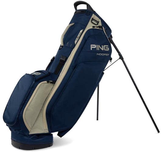 PING 2026 Hoofer 231 Golf Stand Carry Bag 5-Way Divider Color: Navy/Sand NEW!