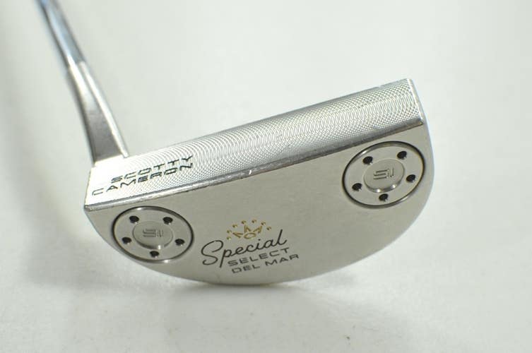 LEFT HANDED 2020 Scotty Cameron Special Select Del Mar 34" Putter Steel  #210293