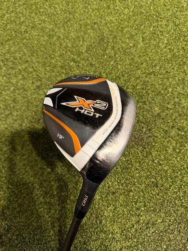 Callaway X2 Hot Pro 19* Fairway Wood, Aldila Tour Stiff Flex, RH