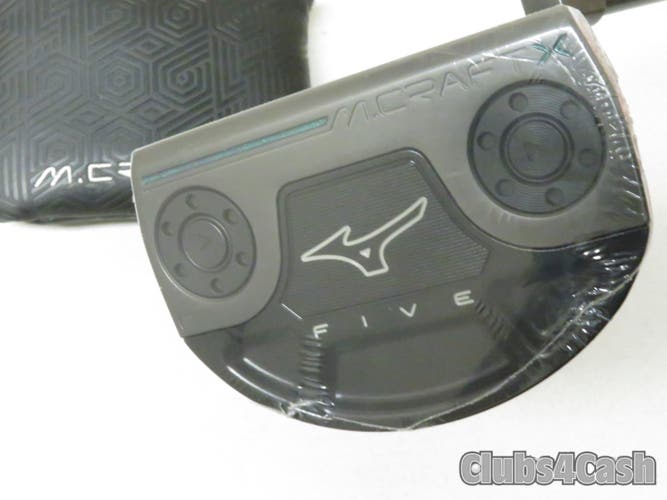 Mizuno M Craft X P5 FIVE Putter Mallet Black ION Plumbers Neck 35" +Cover