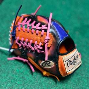 Custom Galaxy Rawlings Pro Preferred LH Infield Baseball Glove 11.75" (New) 1 of 1 PROS205MR LHT