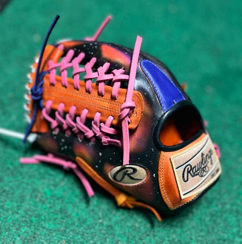 Custom Galaxy Rawlings Pro Preferred LH Infield Baseball Glove 11.75" (New) 1 of 1 PROS205MR LHT