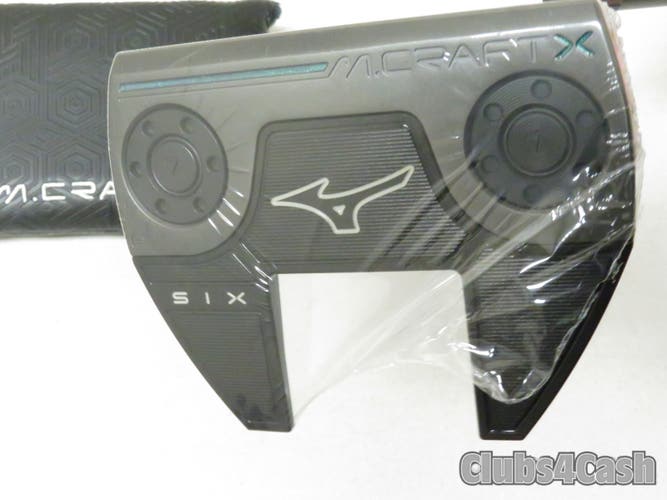 Mizuno M Craft X P6 SIX Putter Mallet Black ION Plumbers Neck 34" +Cover