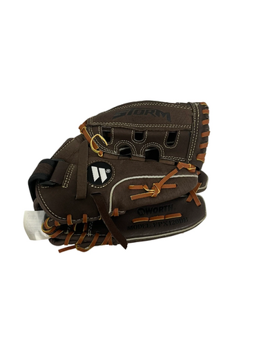 Used Worth STORM RH Throw Fastpitch Gloves Brown 12" 11692-S000146042