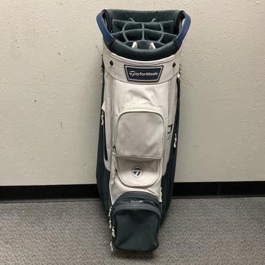 Used Taylormade CART LITE BAG Mens Cart Bag White And Royal Blue 11855-S000198599