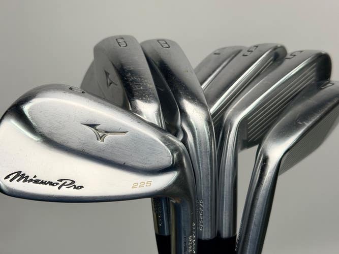 Mizuno Pro 225 4-PW Iron Set Recoil 95g Stiff Flex Graphite Shafts