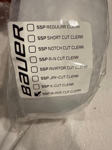 Bauer 55P Visor pro stock (New) - Blade cut clear
