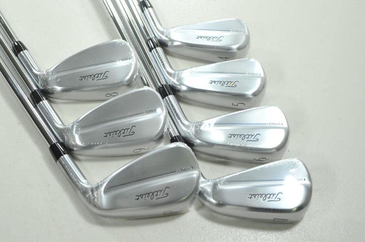 Titleist T250 2025 4-PW Iron Set Stiff Flex Right AMT Black Steel # 210336
