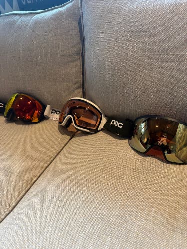 3 POC ORB Clairty Ski Goggles (Used)