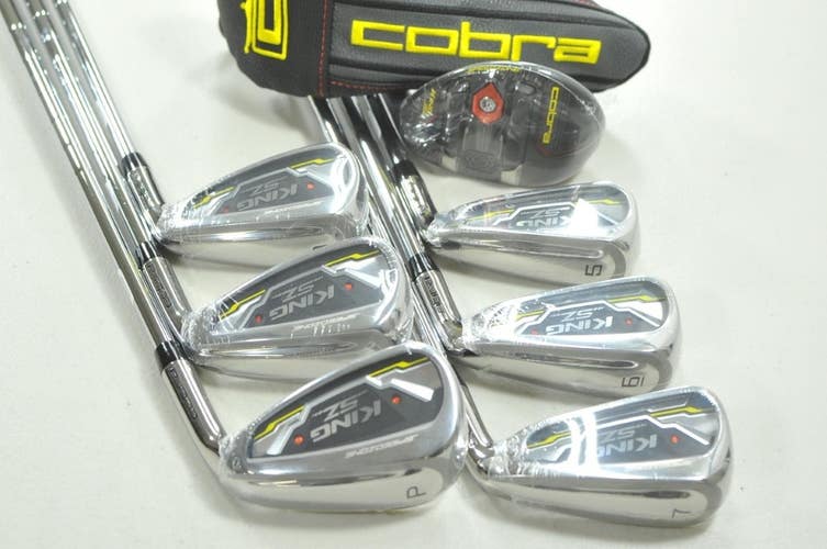 Cobra King Speedzone 4H, 5-PW Iron Set Stiff Flex Right Steel NEW  # 210360