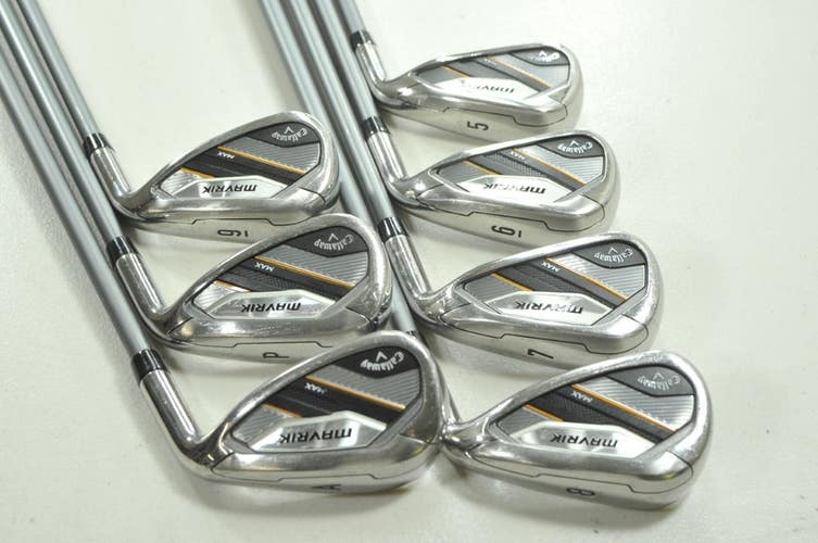 Callaway Mavrik Max 5-PW,AW Iron Set Regular Flex RH Catalyst Graphite # 208951