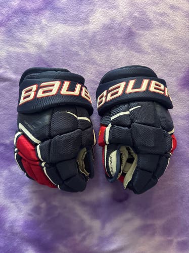 Blue Junior Bauer Supreme Ultrasonic Gloves 12" (Used)