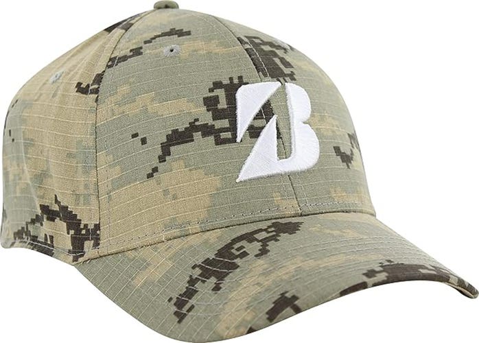 NEW Bridgestone Digital Camo Desert Green Adjustable Snapback Golf Hat/Cap