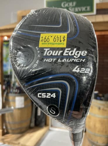 Tour Edge HOT LAUNCH C524 22 #4 Hybrid 39" ALDILA ASCENT 60 Stiff Flex RH