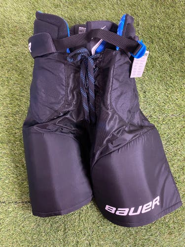 Black Intermediate Large Bauer X Hockey Pants (New)
