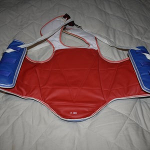 Long Life Products Sparring Chest Protector, Red/Blue Reversible, Size 3/M