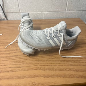 White Men's Size M 9.5 (W 10.5) Adult Adidas Mid Top Ultraboost Trainers (Used)