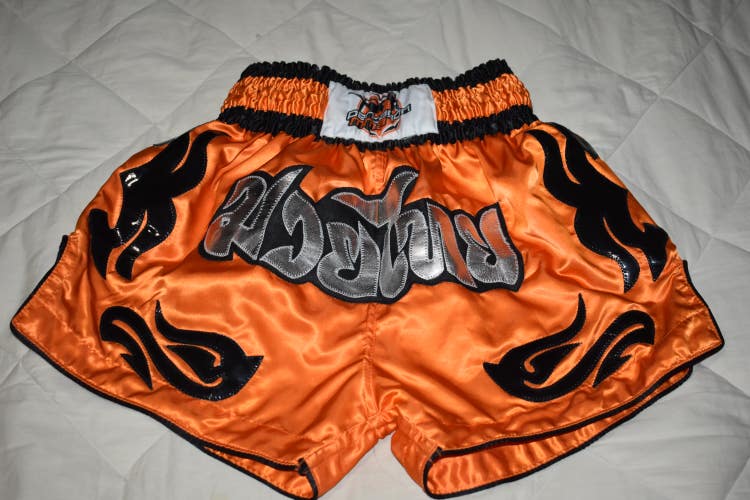 Pentagon MMA Fighting Shorts, Orange/Black, Large - Great Condition!
