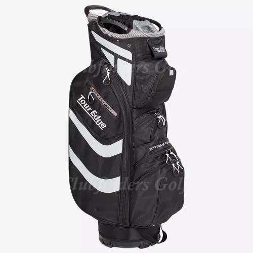 NEW Tour Edge Hot Launch Xtreme Cart 5.0 Black 14-Way Golf Cart Bag w/ Raincover