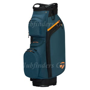 NEW TaylorMade Cart Lite Navy/Orange 14-Way Golf Cart Bag w/ Raincover