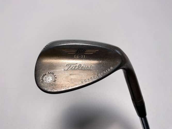 Titleist Vokey Spin Milled SM4 Chrome Wedge 56* 11 Bounce Wedge Steel Mens RH