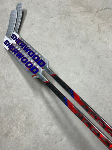 2 PACK 24” Paddle Senior Sherwood Rekker Morph Pro Right Goalie Stick - Phillips Team USA