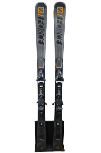 163 cm Salomon S Force 9 Skis With Bindings Max Din 12 (Used)