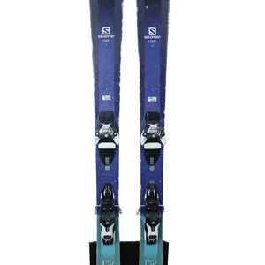 153 cm Salomon Lux QST 92 Skis With Bindings Max Din 11 (Used)