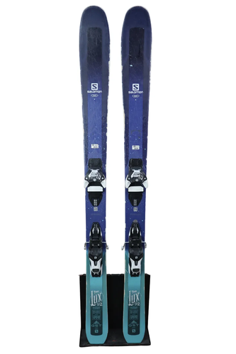 153 cm Salomon Lux QST 92 Skis With Bindings Max Din 11 (Used)