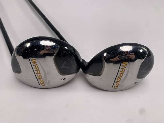Callaway Warbird 3 & 5 Fairway Wood Set 15* 18* Warbird 55g Regular Mens RH