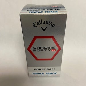 Callaway Chrome Soft X LS Triple Track Golf Balls (White, 24pk) 2022 NEW