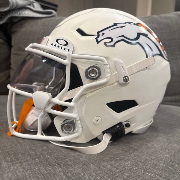 Custom Adult Denver Broncos White Summit White Riddell SpeedFlex ...