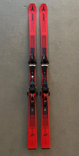 Unisex Atomic Savor 5 167 cm All Mountain Skis With Bindings Max Din 10 (Used)