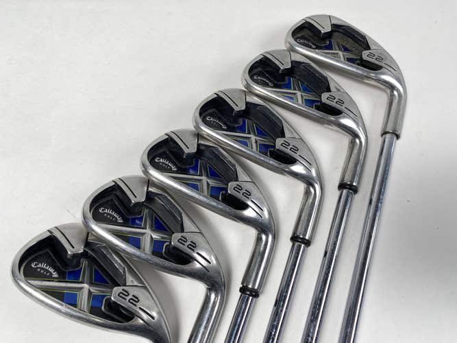 Callaway X-22 Iron Set 4-PW Uniflex Steel Mens RH No 9 iron