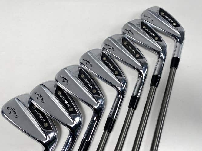 Callaway Apex Ai150 Iron Set 4-PW AeroTech SteelFiber i95 CW 95g Stiff Mens RH