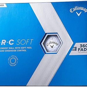 Callaway ERC Soft 360 Fade Golf Balls (White, 12pk) 1dz 2023 NEW