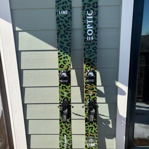 2024 Line Blade Optic 114 178 cm Powder Skis With Bindings Max Din 13 (Used)