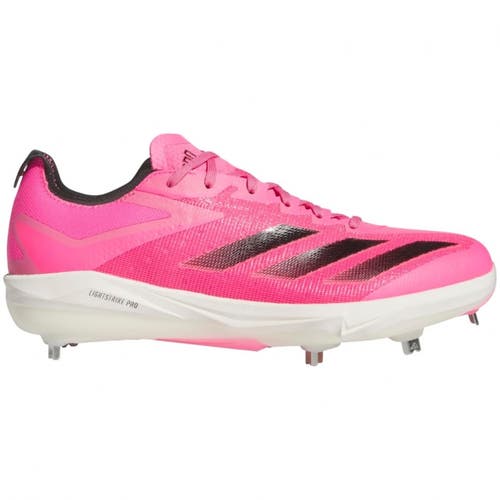 new men's 12.5 Adidas adizero electric + metal baseball cleats IF8485 pink/black