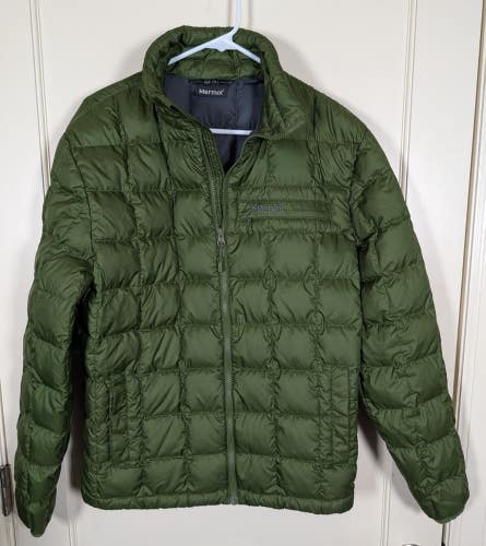 Marmot 600 Fill Down Puffer Jacket Mens Size: M Green Lightweight Insulated