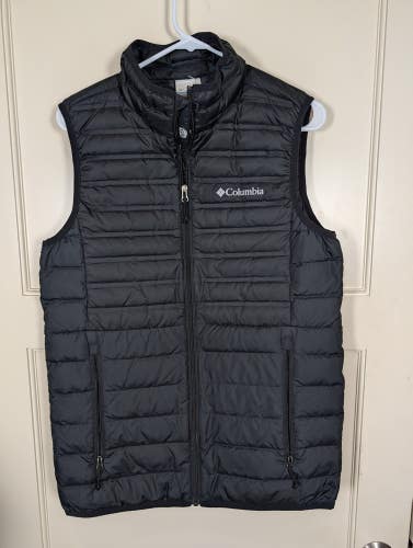 Columbia 650 Down Puffer Vest Men's Size: S Black Insulated Lightweight