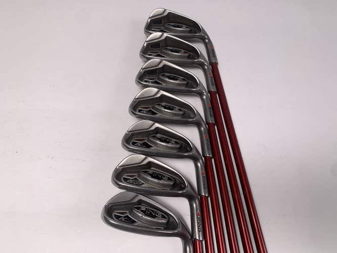 Ping K15 Iron Set 5-PW+SW Red Dot 1* Flat TFC149 Regular RH Oversize Grips